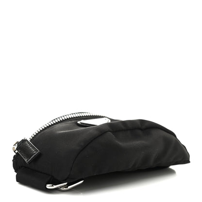 Prada Re-Nylon Saffiano Metal Triangle Logo Mini Arm Pouch Black 4 of 5