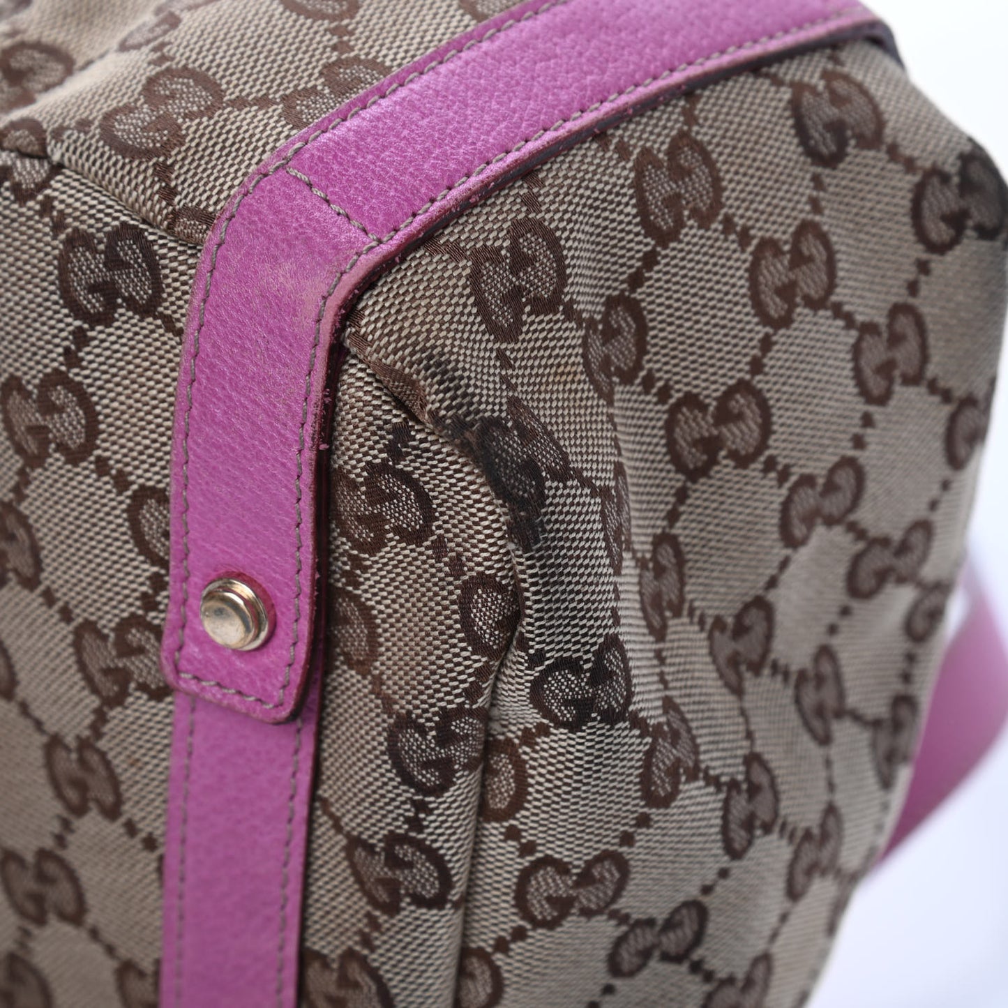 Monogram Medium Abbey Shoulder Bag Pink