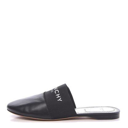 Givenchy Calfskin Bedford Logo Mule Slides 36.5 Black 1 of 9