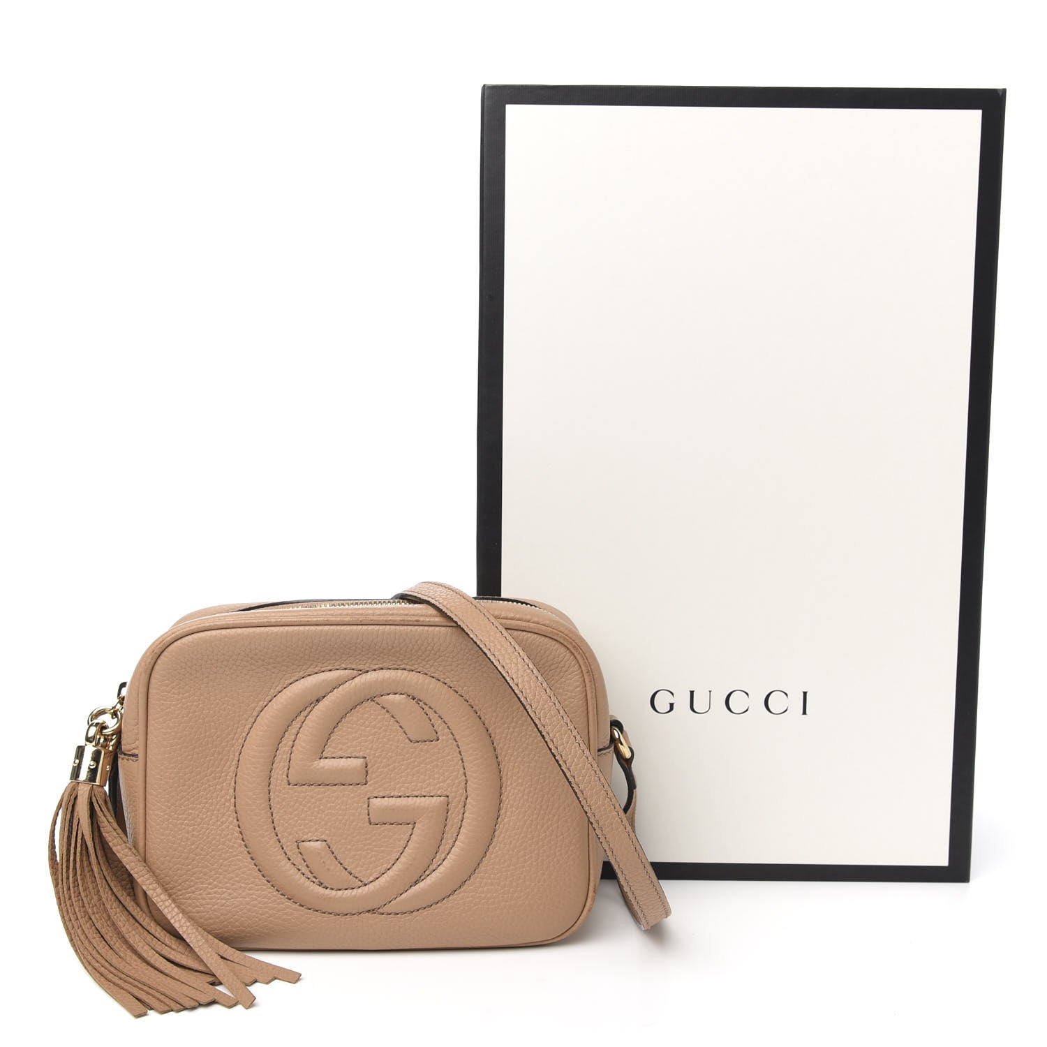 Gucci Pebbled Calfskin Small Soho Disco Bag Rose Beige 14 of 14
