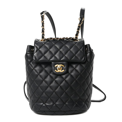 Chanel Calfskin Quilted Mini Urban Spirit Backpack Black 2 of 21