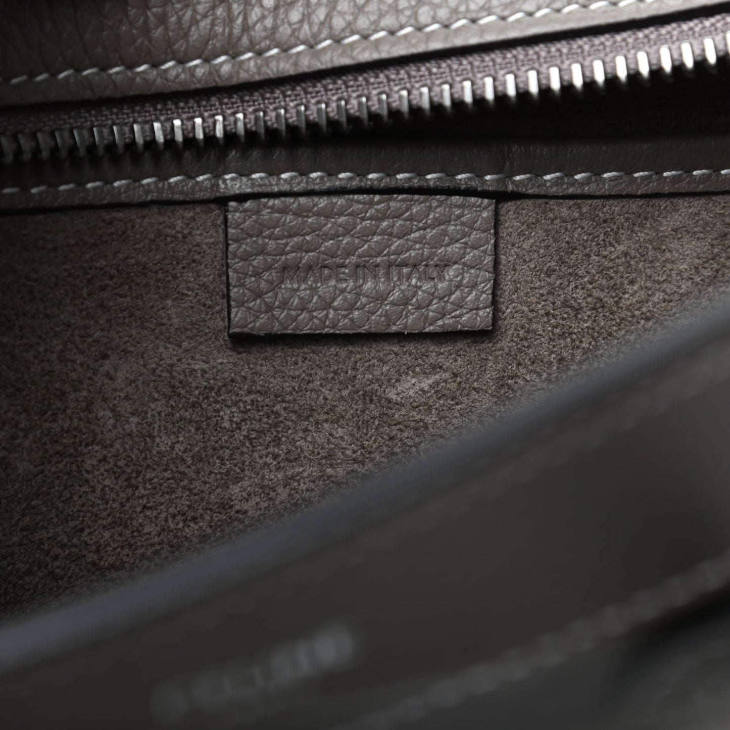 Drummed Calfskin Nano Luggage Souris