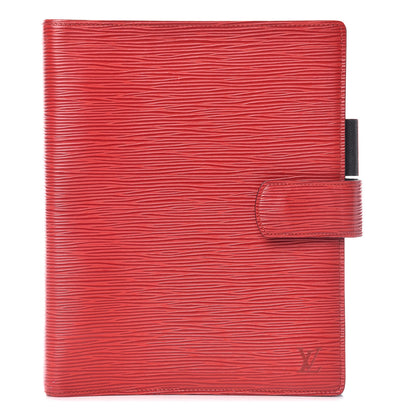 Louis Vuitton Epi Agenda Large Ring Agenda Red 1 of 10