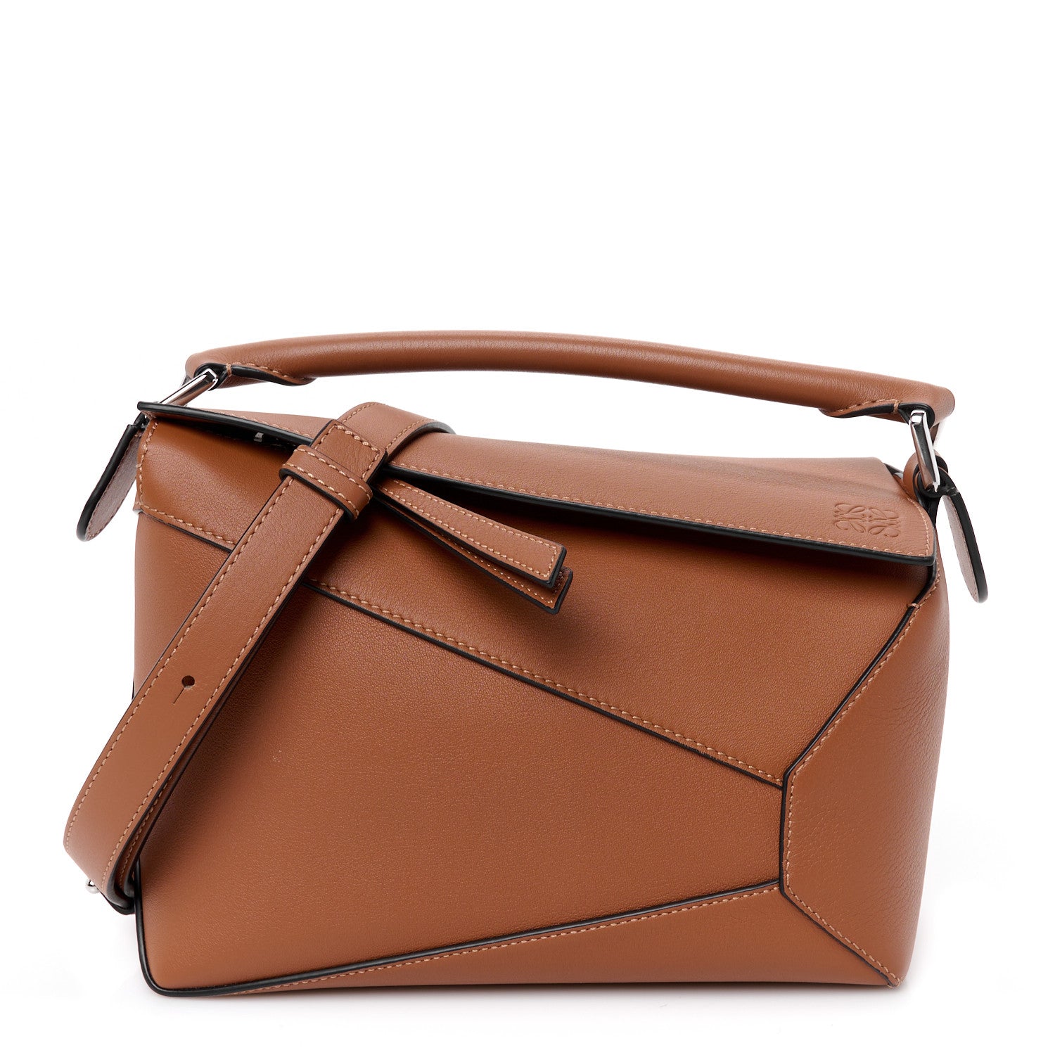 Loewe Calfskin Small Puzzle Edge Bag Tan 1 of 11