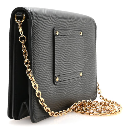 Louis Vuitton Epi Twist Belt Chain Wallet Black 3 of 10