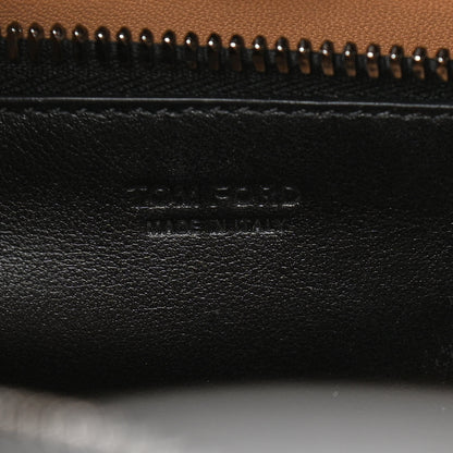 Tom Ford Calfskin Top Handle Bag White Black 9 of 19