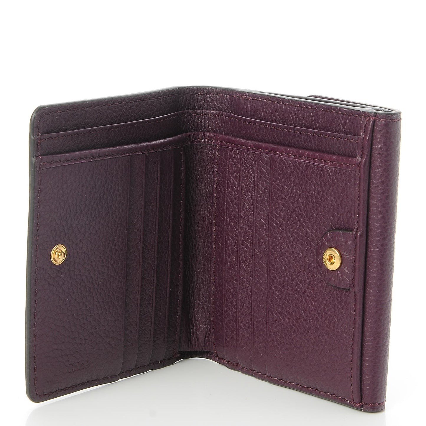 Grained Calfskin Marcie Square Wallet Intense Violine