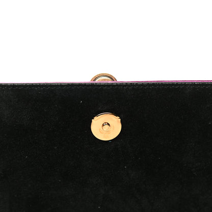 Saint Laurent Metallic Calfskin Classic Monogram Kate Tassel Chain Wallet Fuchsia 11 of 12