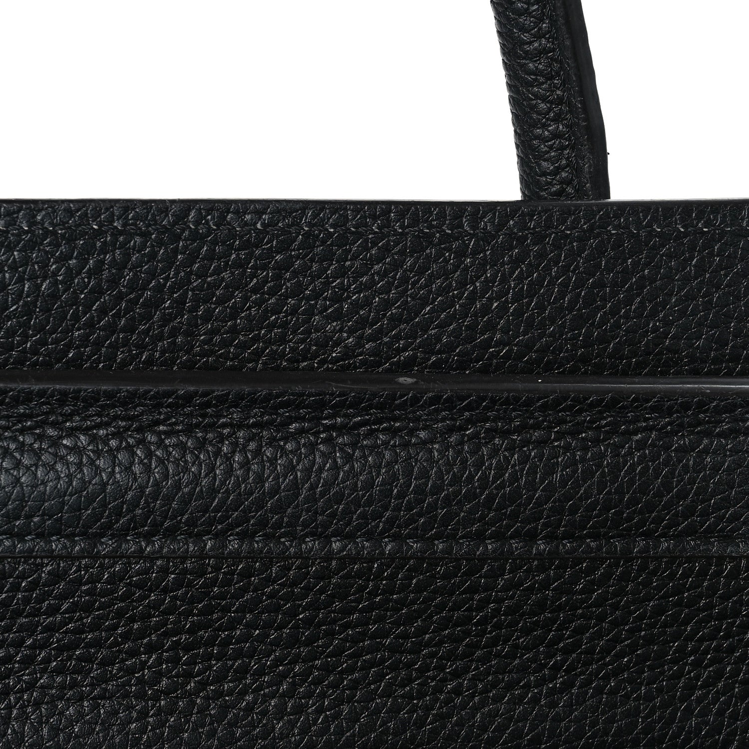 Celine Drummed Calfskin Micro Luggage Black 10 of 16
