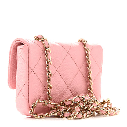 Chanel Caviar Quilted Mini Chain Belt Bag Light Pink 3 of 12