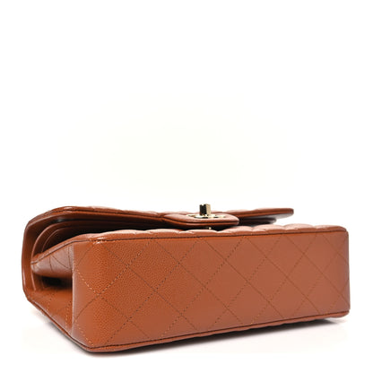 Chanel Caviar Quilted Small Double Flap Light Brown 4 of 11