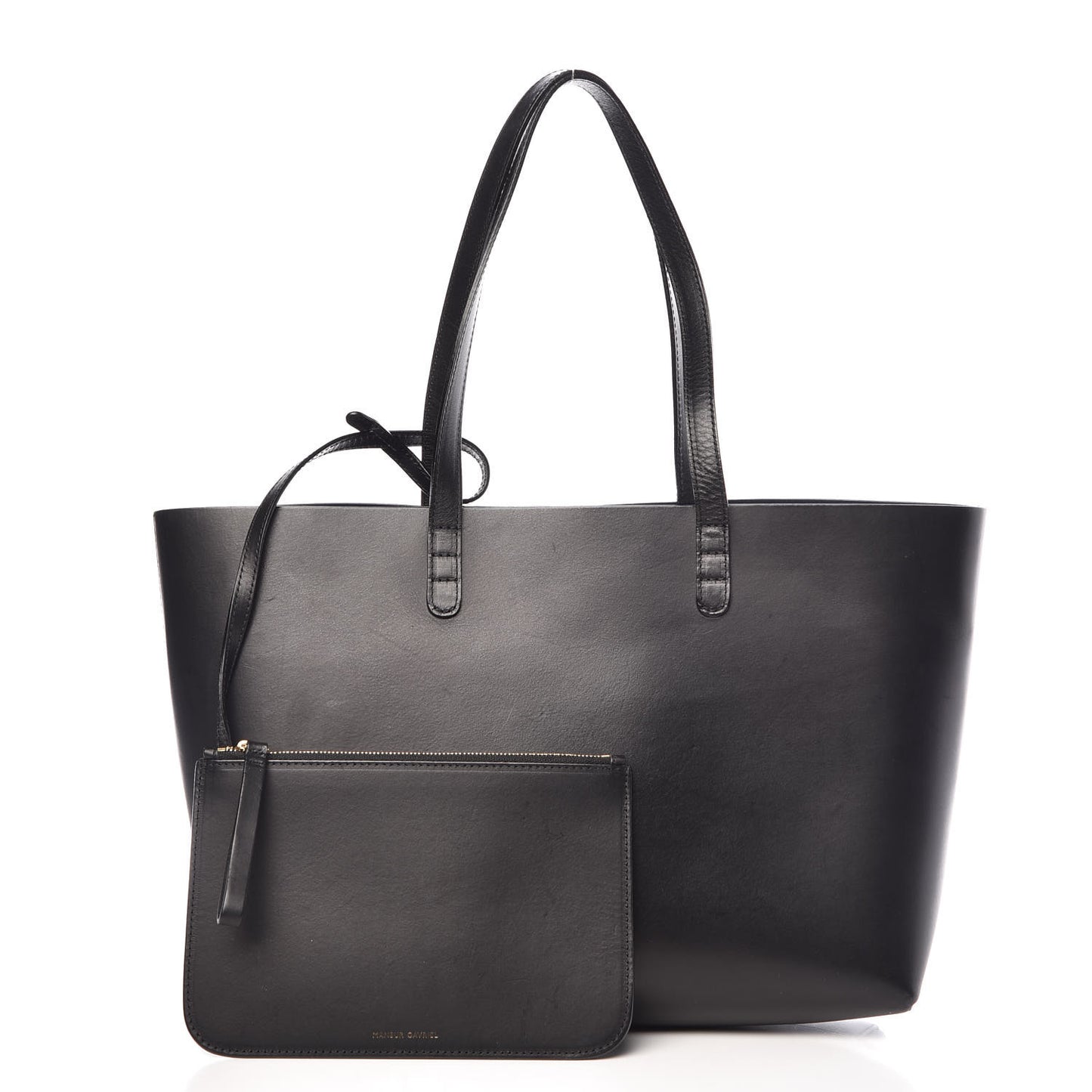 Calfskin Small Shopping Tote Black
