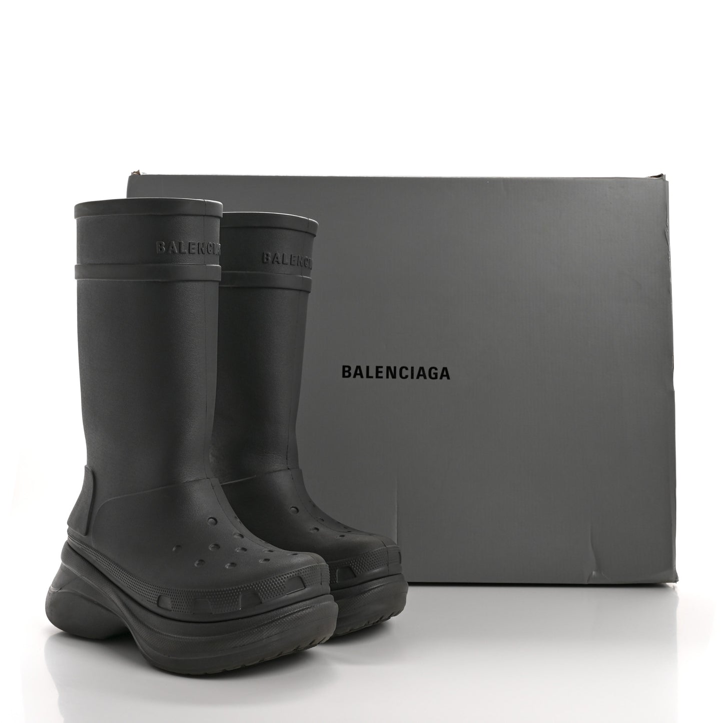 X CROCS Rubber Womens Rain Boots 41 Grafite
