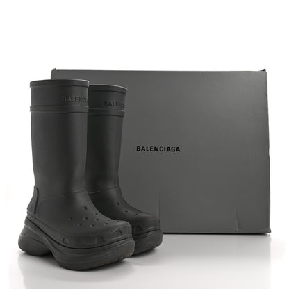 Balenciaga X CROCS Rubber Womens Rain Boots 41 Grafite 8 of 8