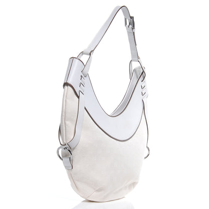 Gucci Monogram Half Moon Hobo White 3 of 7