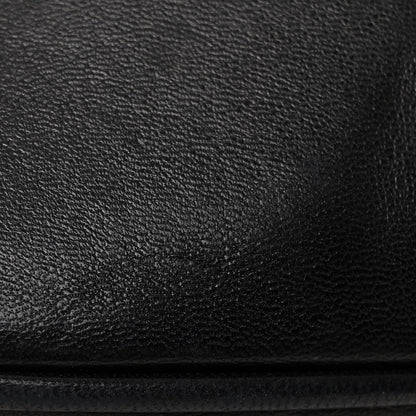 Chanel Lambskin Quilted Drawstring Backpack Black 12 of 13