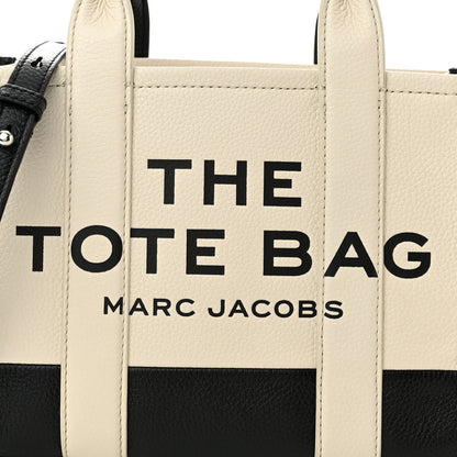 Marc Jacobs Grained Calfskin Colorblock Mini The Tote Bag Ivory Multi 8 of 11