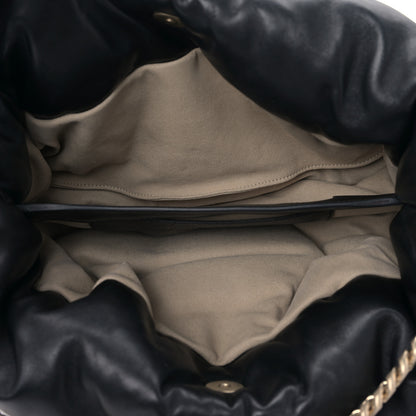 Proenza Schouler Lambskin Puffy Tobo Chain Shoulder Bag Black 5 of 9