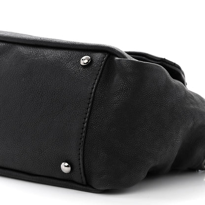 Chanel Calfskin Diamond Stitch Accordion Flap Black 10 of 13