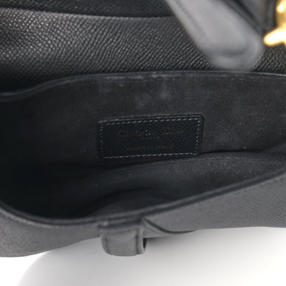 Christian Dior Calfskin Mini Saddle Bag Black 7 of 9