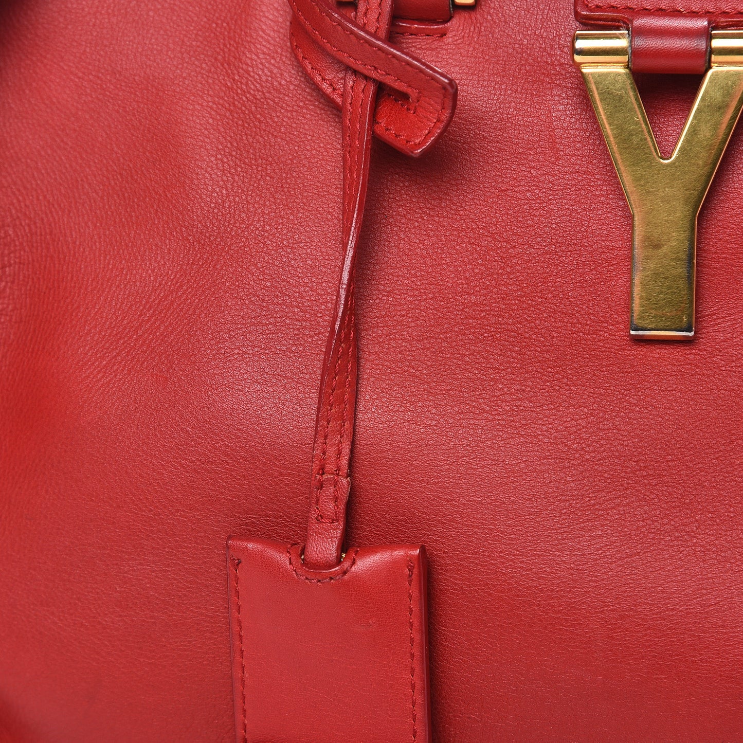 Calfskin Small Classic Y Cabas Rouge Orient