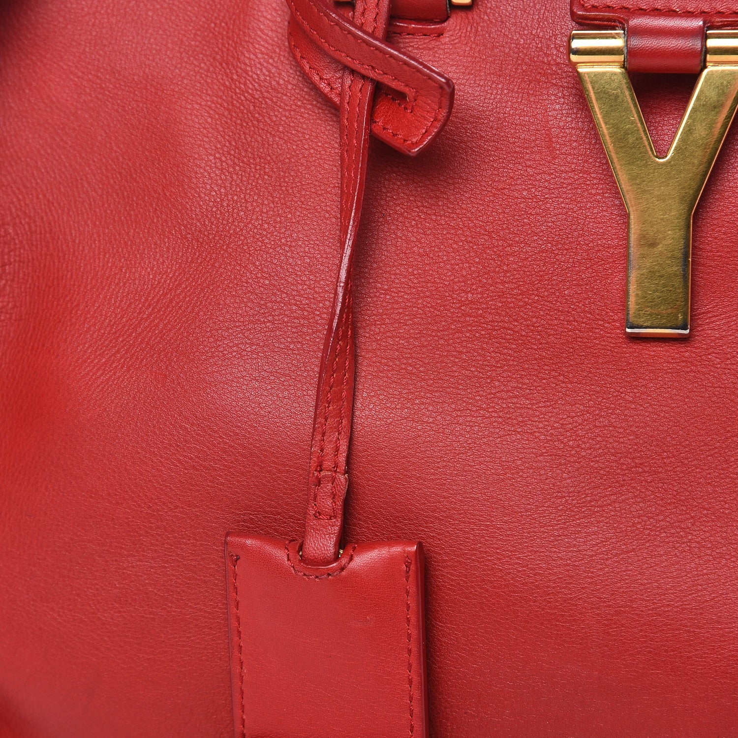 Saint Laurent Calfskin Small Classic Y Cabas Rouge Orient 19 of 21