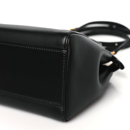Fendi Nappa Mini Peekaboo Iconic Satchel Black 10 of 10