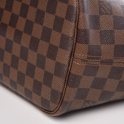 Louis Vuitton Damier Ebene Neo Neverfull MM Rose Ballerine 24 of 24