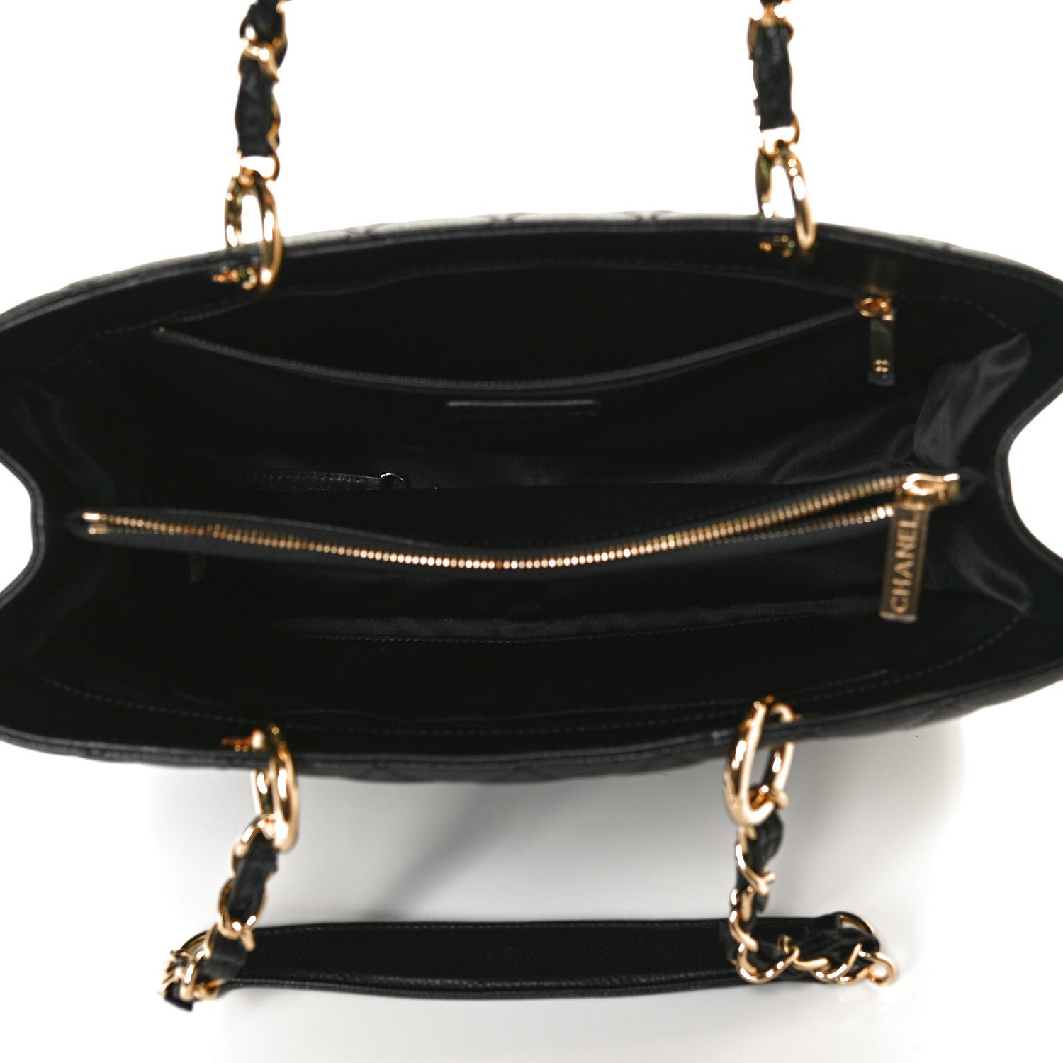 Chanel Caviar Quilted Grand Shopping Tote GST Black 5 of 10