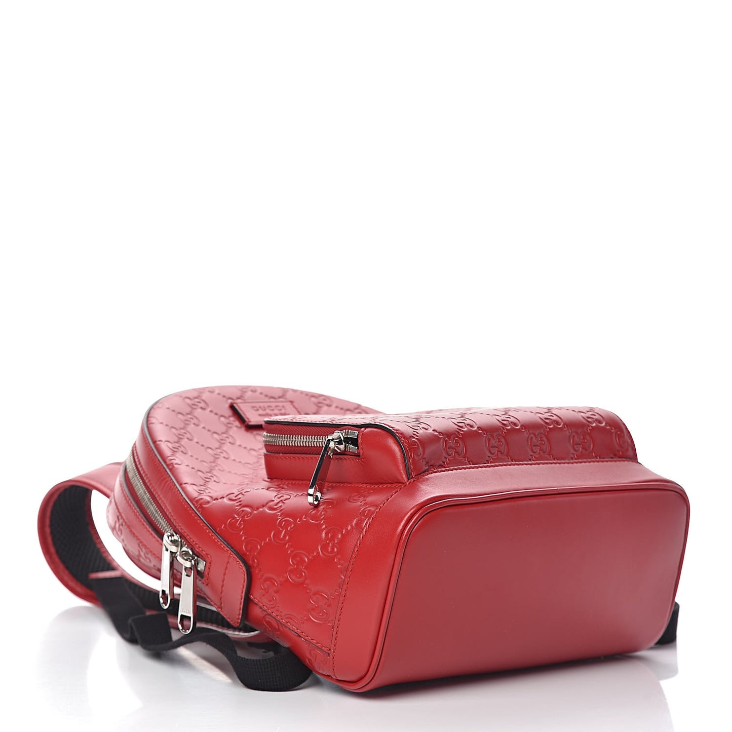 Guccissima Signature Small Day Backpack Hibiscus Red