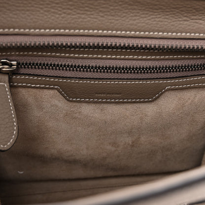 Celine Drummed Calfskin Micro Luggage Souris 7 of 13