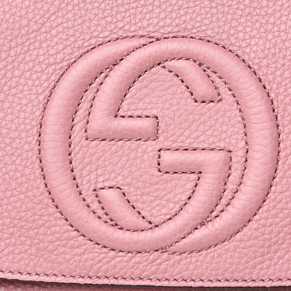 Gucci Pebbled Calfskin Medium Soho Flap Crossbody Pink 10 of 10