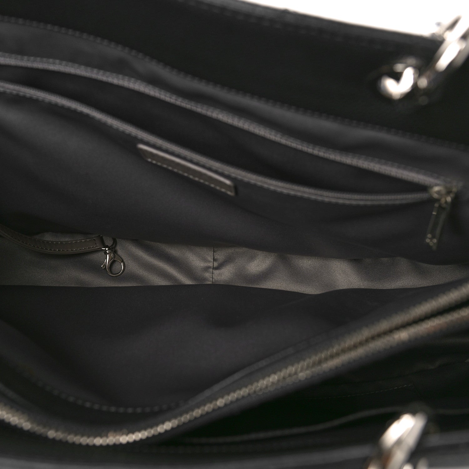 Chanel Caviar Quilted XL Grand Shopping Tote GST Dark Grey 5 of 10