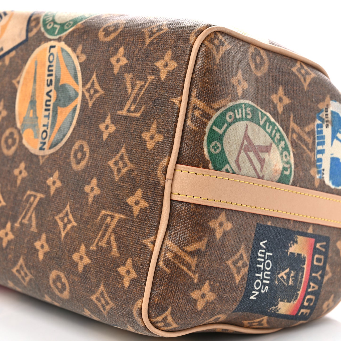 Monogram Hotel Labels Speedy Bandouliere 30