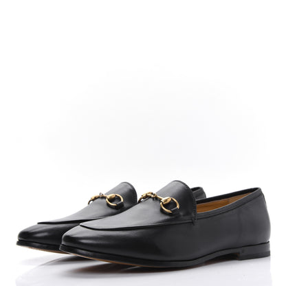 Gucci Calfskin Womens Jordaan Loafers 37 Black 3 of 9