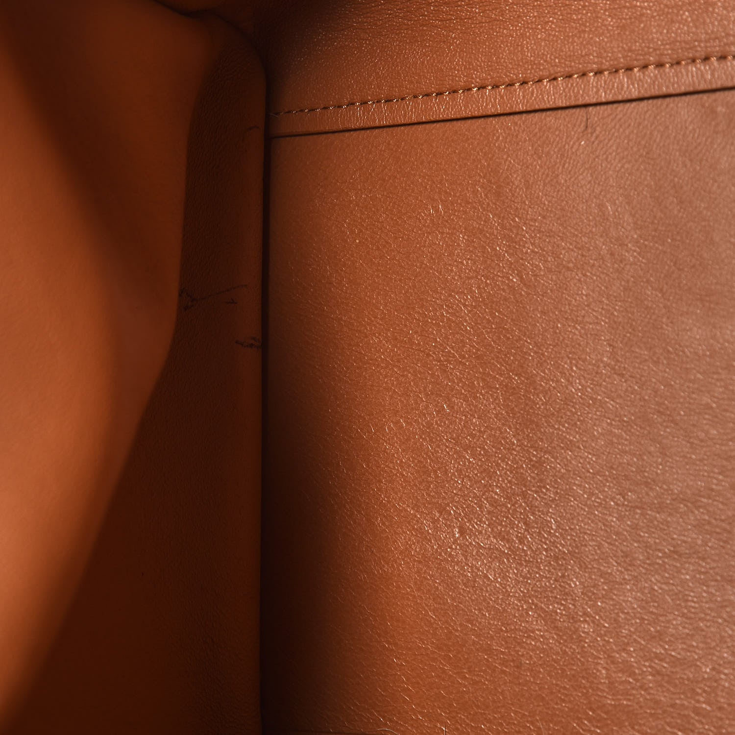 Celine Natural Calfskin Suede Medium Trapeze Tan 10 of 19