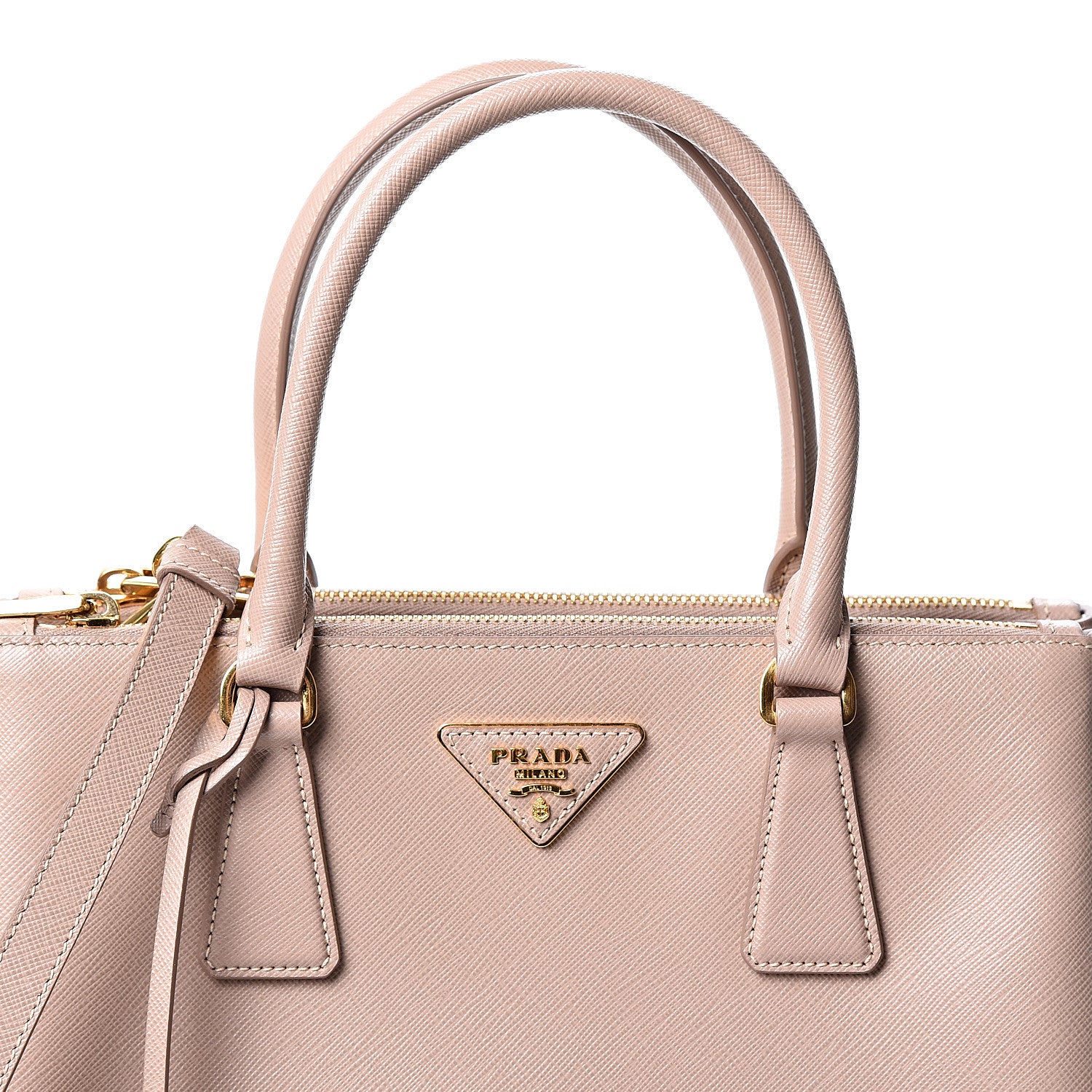 Prada Saffiano Small Galleria Double Zip Tote Cammeo 6 of 8