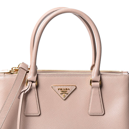 Prada Saffiano Small Galleria Double Zip Tote Cammeo 6 of 8