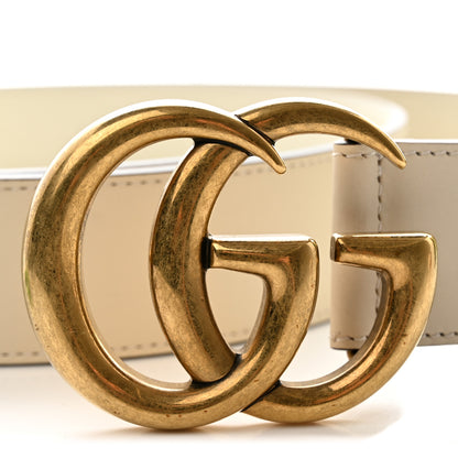 Gucci Calfskin Double G 40mm Belt 115 46 Mystic White 10 of 11