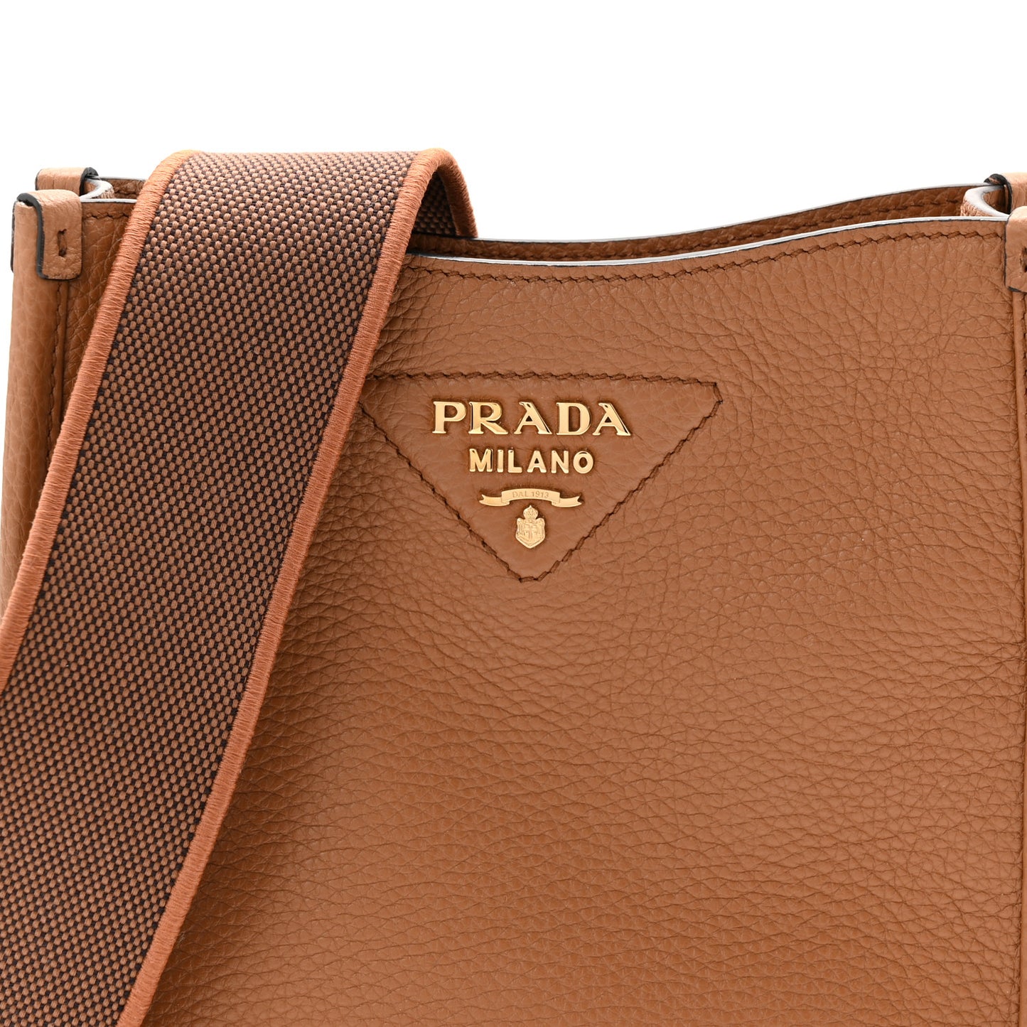 Vitello Daino Soft Mini Hobo Messenger Bag Caramel