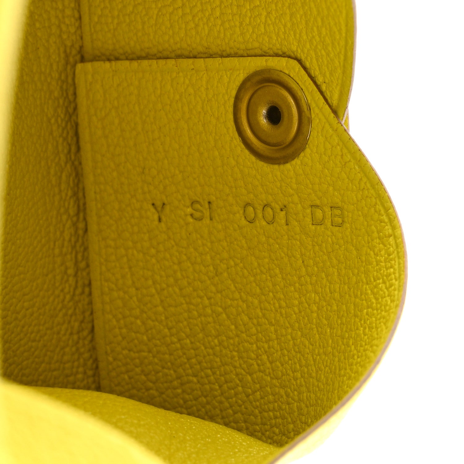 Hermes Chevre Mysore Calvi Card Case Lime 7 of 8