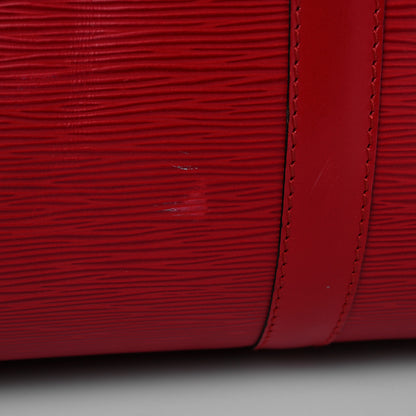 Louis Vuitton Epi Keepall 45 Castillan Red 15 of 18