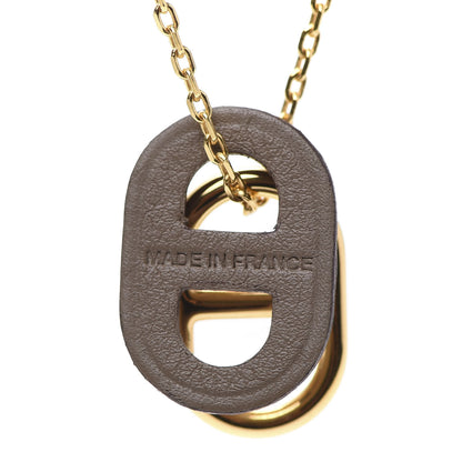 Hermes Swift O'Maillon Pendant Necklace Etoupe 6 of 8