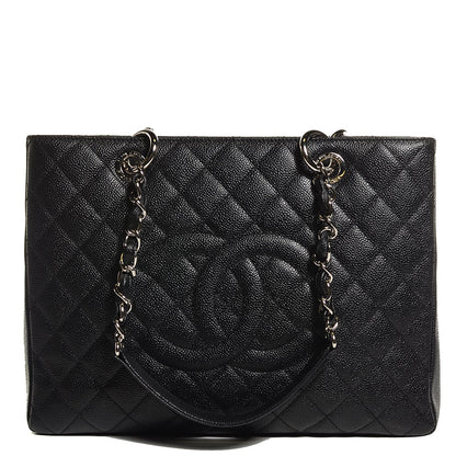 Chanel Caviar Quilted Grand Shopping Tote GST Black 1 of 8