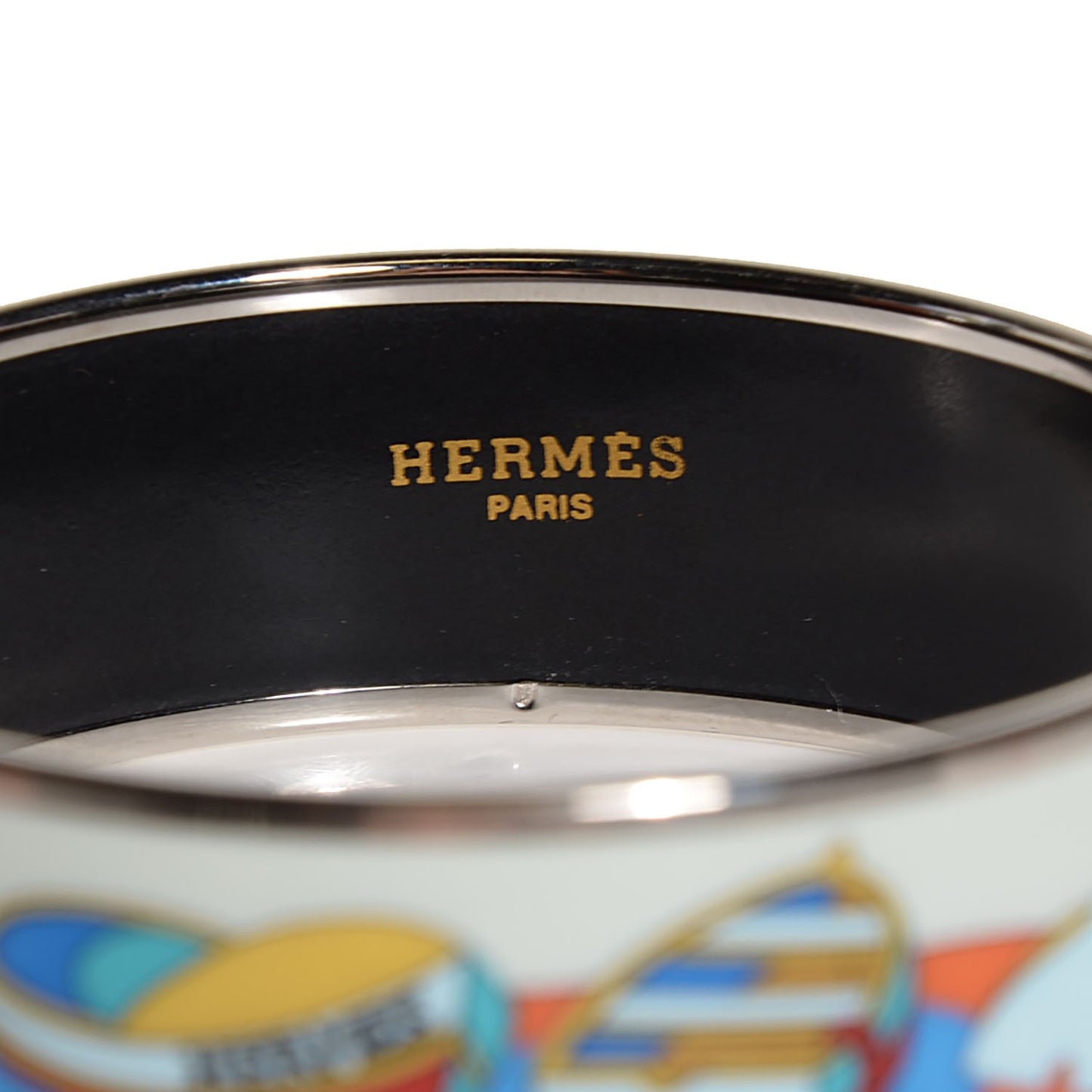 Enamel Printed Boats Wide Bracelet 62