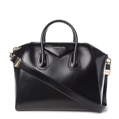 Givenchy Shiny Lord Calfskin Medium Antigona Black 1 of 10