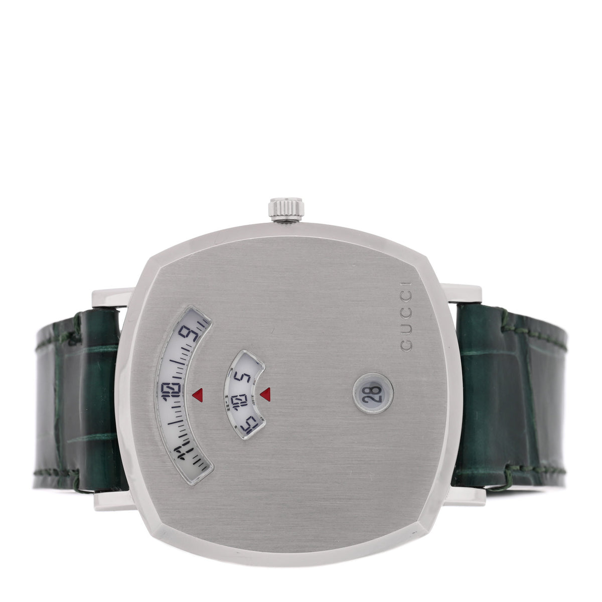 Stainless Steel Alligator 38mm Grip Quartz Watch Green