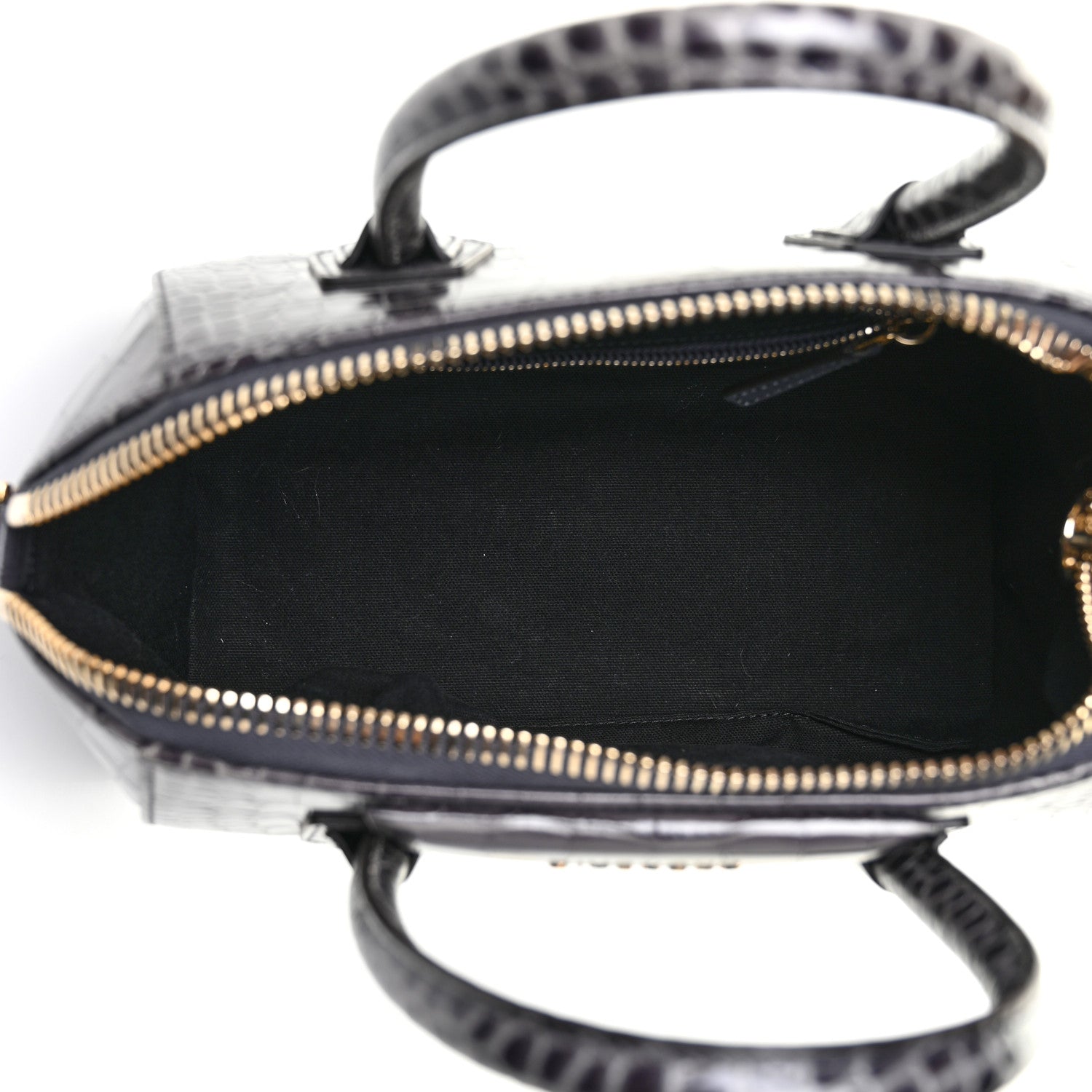 Givenchy Calfskin Crocodile Embossed Small Antigona Storm Grey 5 of 9