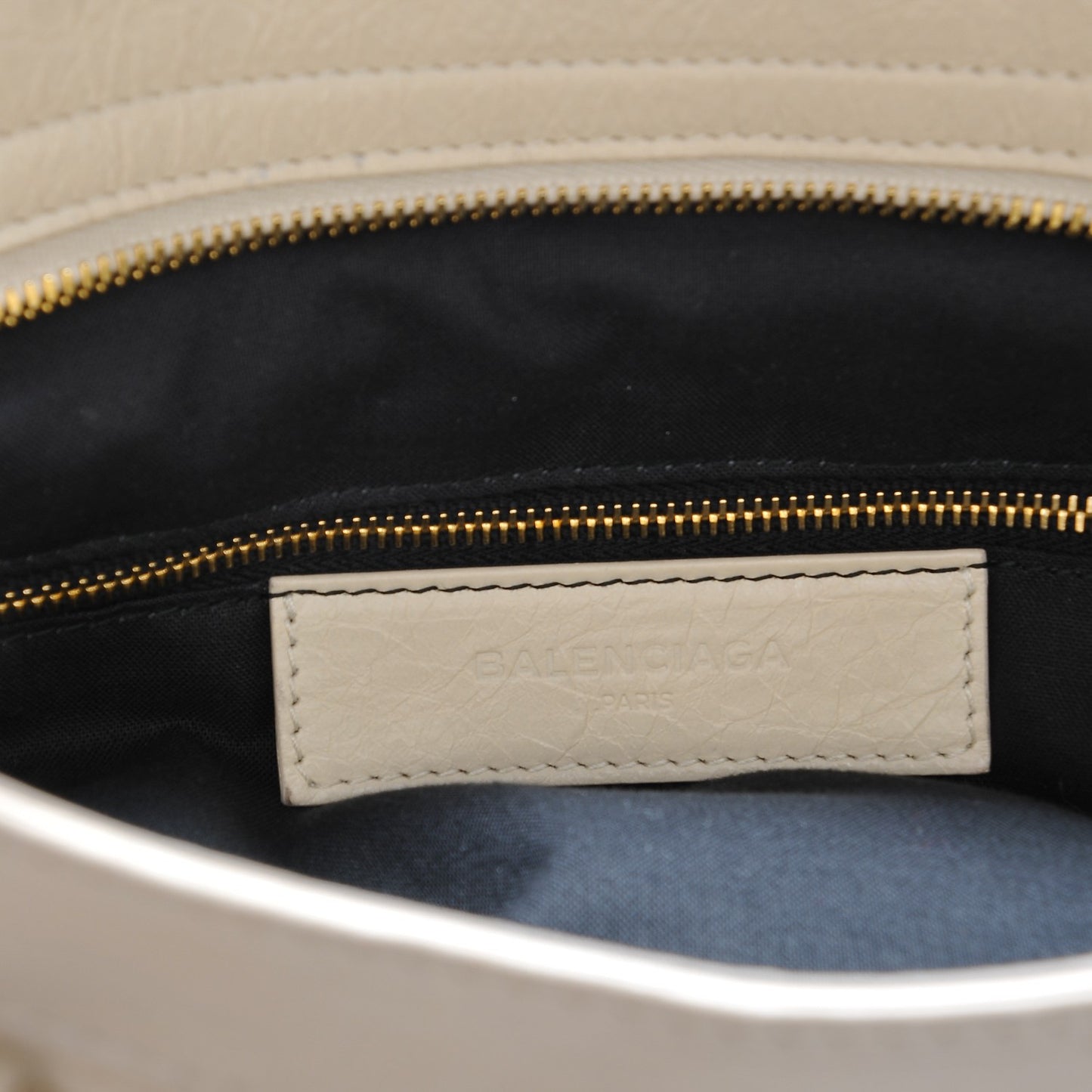 Agneau Giant 12 Gold Hardware Velo Blanc Creme Light Craie