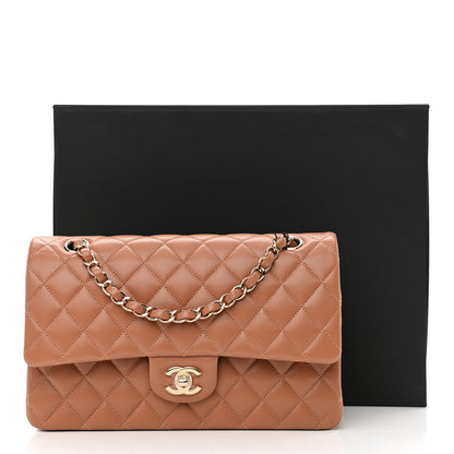 Chanel Lambskin Quilted Medium Double Flap Brown 12 of 12